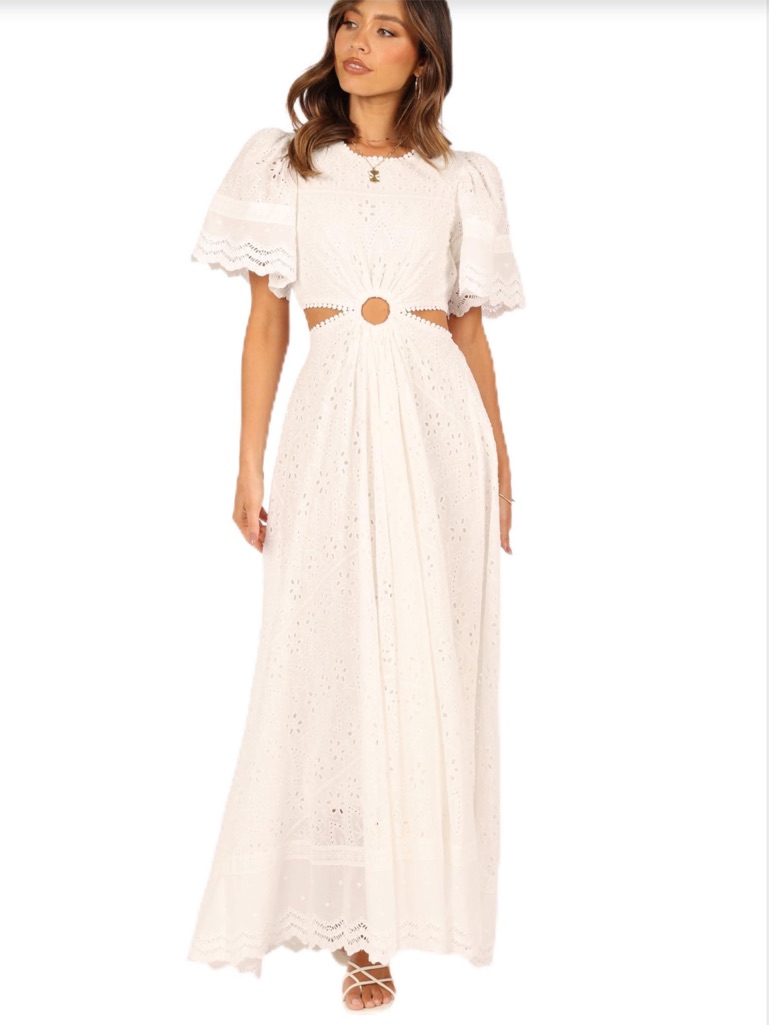Nwt Petal & Pup Merletto Cut Out Maxi Dress